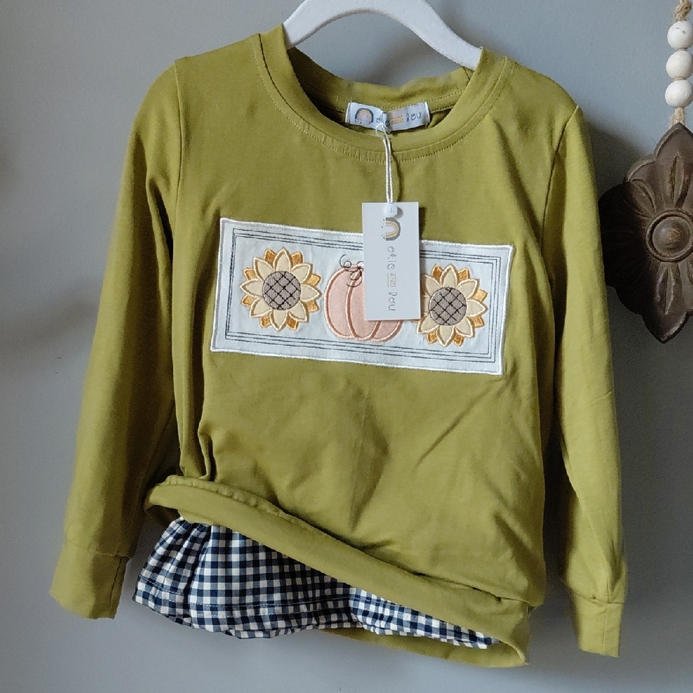 New Adorable Fall 2 Pc Skirt Set